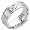High Quality White Gold Christian Wedding Bands. 