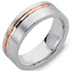 High Quality Men's and Women's Two Tone Rose Gold Wedding Rings. 