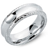 Purchase White Gold Engraved Wedding Bands. 